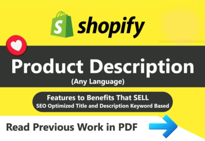 I will write engaging product description for shopify store