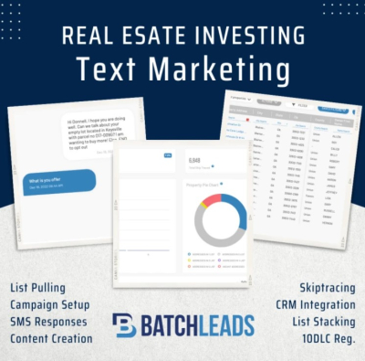 I will do text marketing, sms marketing for your real estate wholesale business