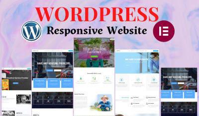 I will create a responsive wordpress website, design or redesign using elementor pro with 24hrs