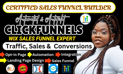 I will build Gohighlevel Sales funnel, Mailerlite Automations, Kartra, System io landing page