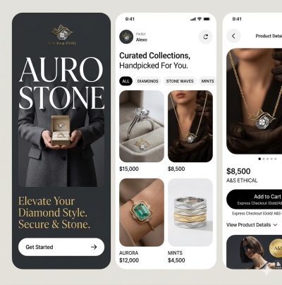 I will design a clean and modern mobile app UI in Figma