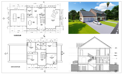 I will draw 2D, and 3D floor plans, Detailed, and realistic renders.