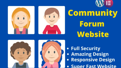 I will build a professional wordpress forum, online community website