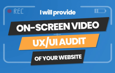 I will perform a ux ui audit for cro with screen video recording