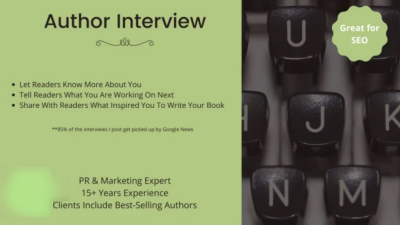 I will do an author interview with you and post it on a news site