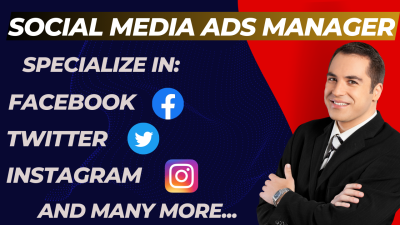 As a professional Social Media Ads Manager I will do Social Meda Ads to boost your business