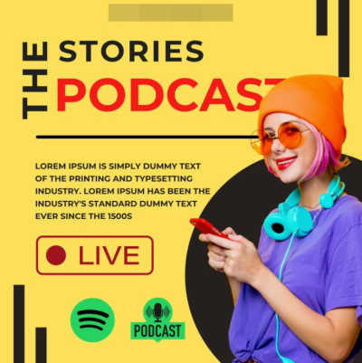 I will make podcast cover art and logo for buzzsprout , spotify etc