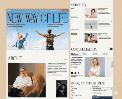 I will redesign your website UI to look modern, clean and professional
