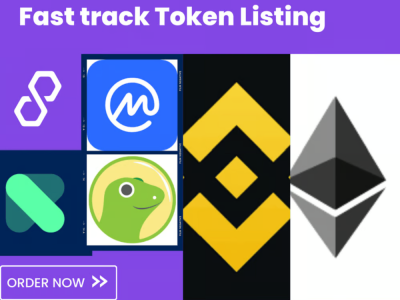 I will fast track ico token listing on coinmarketcap, coingecko,top exchange website