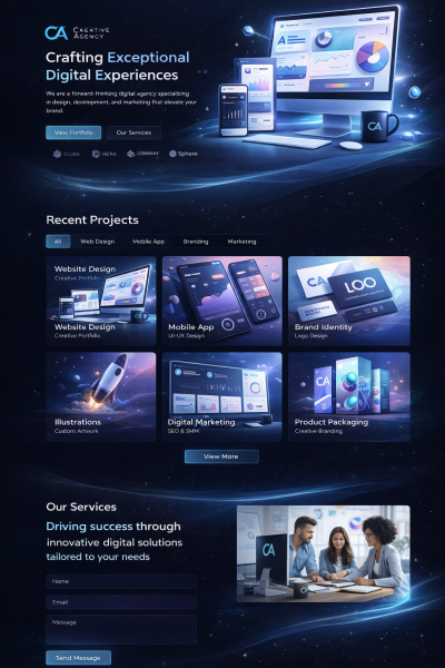  will design and develop a modern SaaS marketing website with Next.js