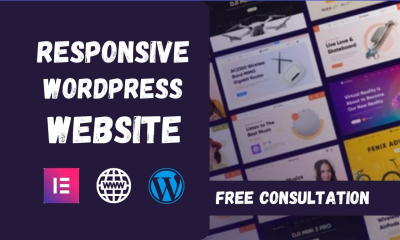 I will build fully responsive wordpress website and ecommerce store