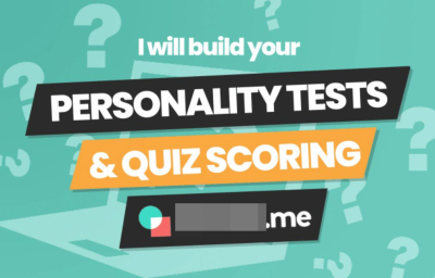 I will build your personality tests and quizzes on involve me