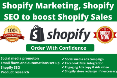 i will do shopify marketing to get you more sales on your store