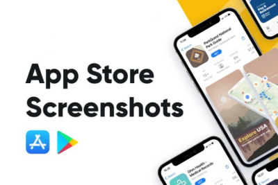 I will create screenshots for your app on ios or android