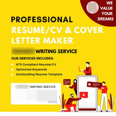 I will create your professional CV, resume, cover letter, and linkedin profile