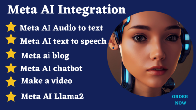 I will integrate meta ai chatbot into your website, and fine tuning llama2, chatbot, chatgpt
