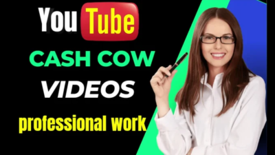 I will start and monetize your youtube cash cow channel,cash cow videos