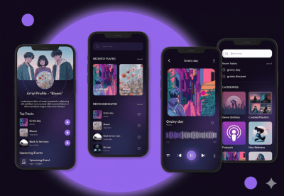 I will design a clean and modern mobile app UI in Figma