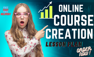 I will create high quality lesson plan, online course content, syllabus, ppt slides  on any subject