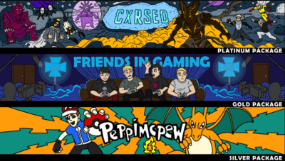 I will create cartoon banner for youtube, twitch, website, etc