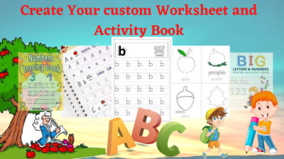 Creative and Unique children worksheet design