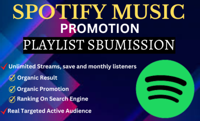 I will Pitch track playlist, Do Spotify music promotion and iTunes music promotion