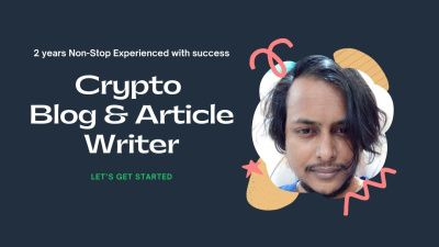 I will Give The Best Cryptocurrency Blog And Article Writing Service Now