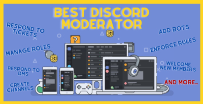 I will be your permanent active discord server moderator
