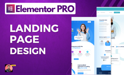 I will design or redesign modern wordpress landing page using elementor pro