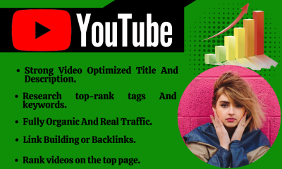 I Will Optimize Your YouTube Videos For best SEO Top Ranking.