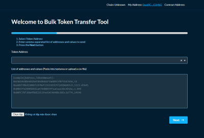I will build token bulk sender for you