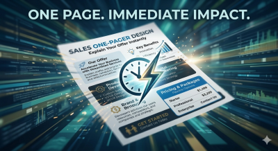 I will create a sharp sales one-pager that explains your offer instantly