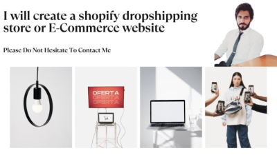 I will create a shopify dropshipping store or shopify website