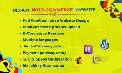 build a responsive WordPress ecommerce website using woocommerce