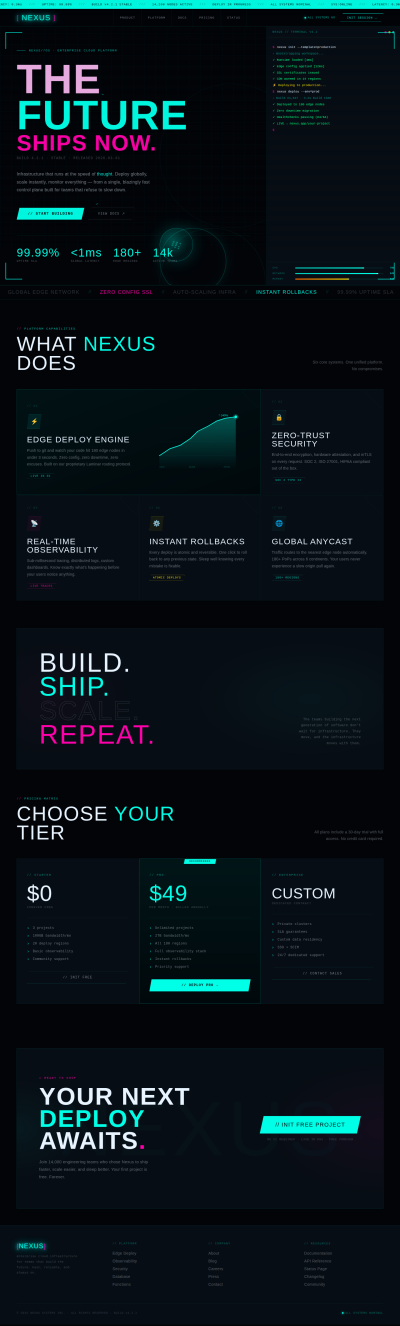 I will design and develop a fast landing page using React or Next.js