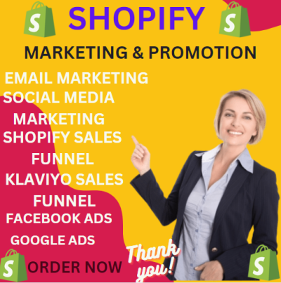 I will boost shopify sales, shopify marketing sales funnel, shopify promotion for sales