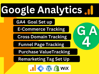 I will do setup Google Analytics 4 and  GA4 Ecommerce tracking with Google Tag Manager