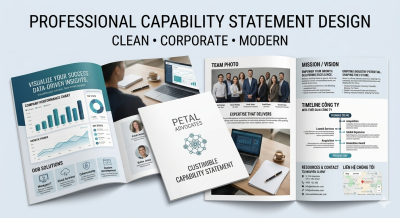I will design a professional capability statement for your business
