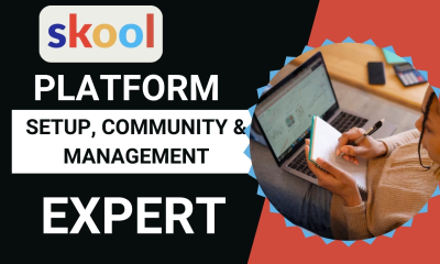 I will setup skool community and Skool online course