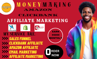 I will help you succeed in clickbank, shopify, and amazon affiliate marketing