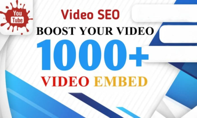 I Will Do 1000+ Embeds To Your YouTube Video To Boost Your Ranking