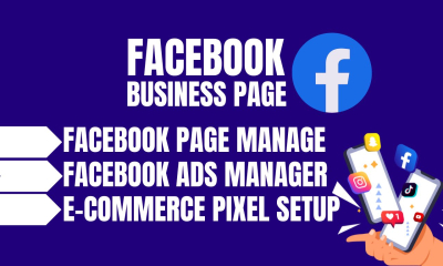 I will set up facebook business page, cover, and logo with ads manager