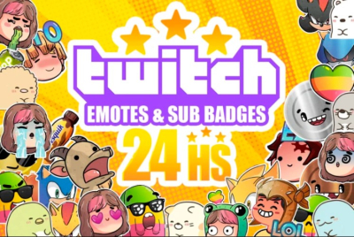 I will make amazing twitch emotes and badges in 24hs
