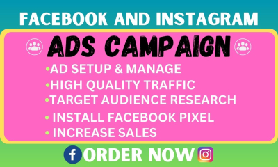 I will set up facebook ads manager, run fb ads campaign, instagram ad