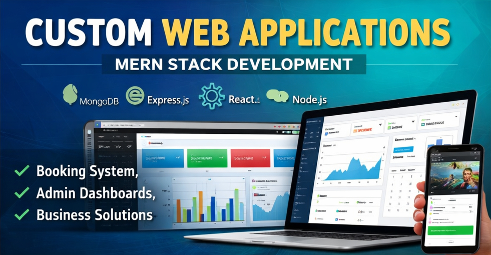 I will develop a custom web application using MERN stack | Fliam