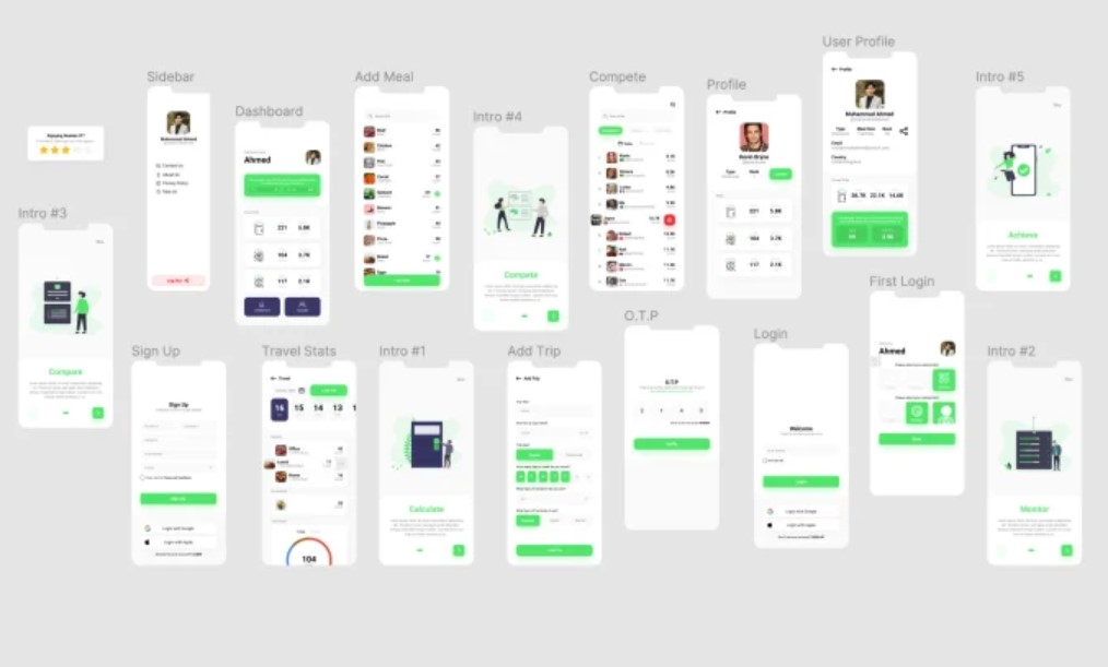 I will do figma prototype and mobile app ui ux design | Fliam