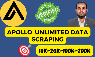 I will do apollo export unlimited targeted b2b lead