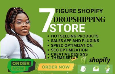 I will design Shopify dropshipping store, Shopify website design, Shopify marketing