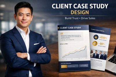 I will write and design a client case study that builds trust and drives sales