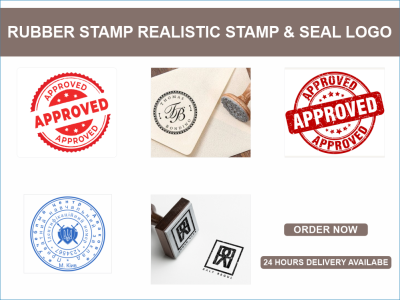 i will design digital rubber stamp, realistam stamp or seal logo